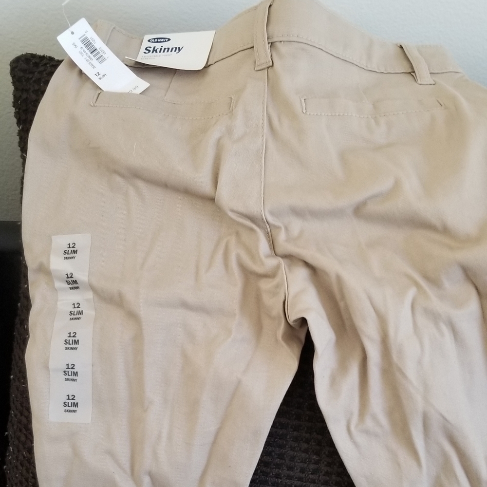 Girls slim khaki pants